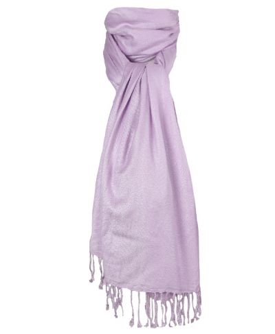 Pashmina sjaal in licht-lila