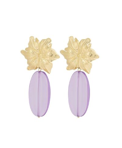 Oorhangers met bloem 