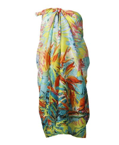 Liza sarong met tropische print