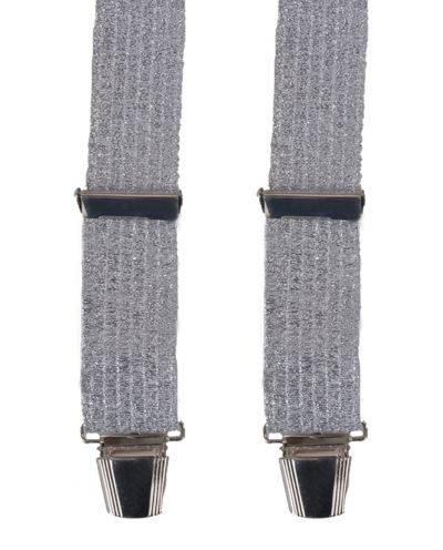 Bretels in zilver lurex