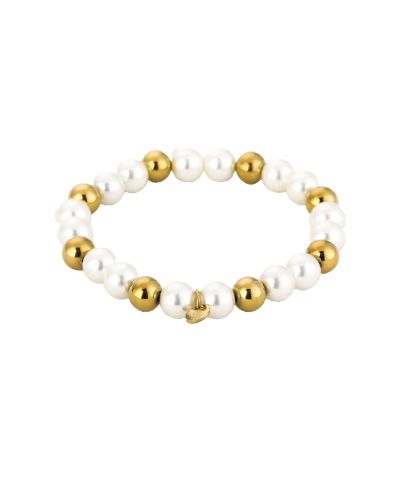 Lauri – goud met parel kralen