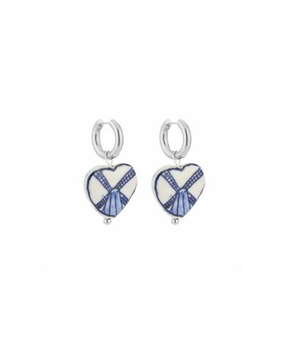 Oorbellen in zilver met Hollands thema