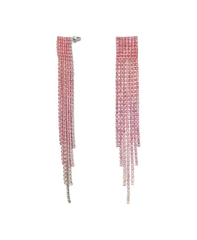 Lange strass oorbellen