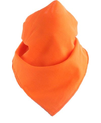 Effen boerenzakdoek / bandana in oranje