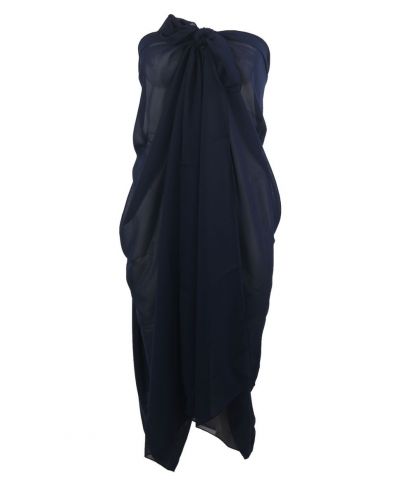 Marineblauwe crêpe voile pareo