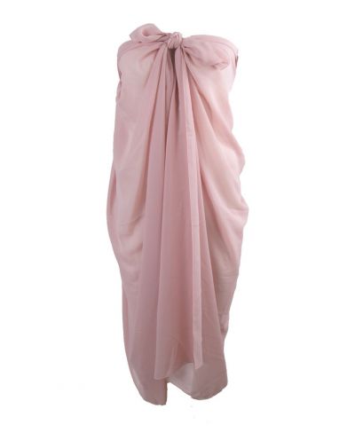 Licht-oudroze crêpe voile sarong