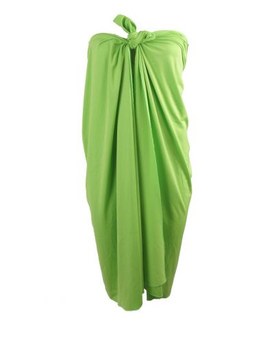 Effen rekbare lime groene sarong