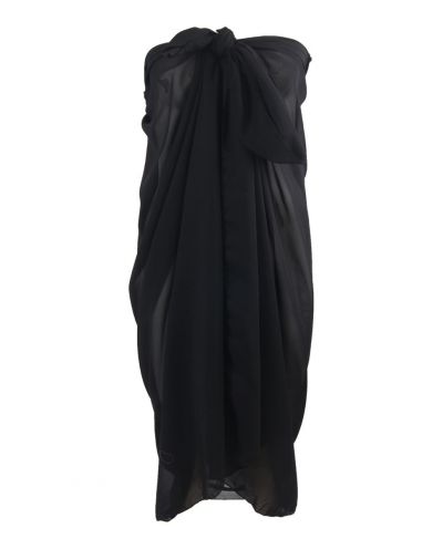 Zwarte crêpe voile pareo