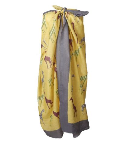 Sarong met giraffen print
