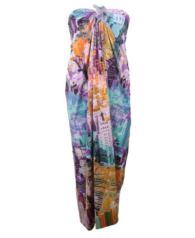 Sarong met New York print