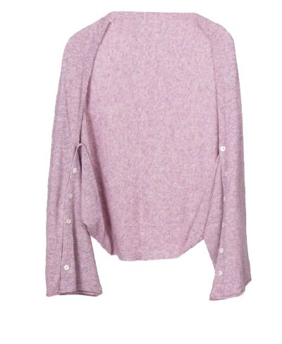 Bolero / poncho van kasjmier blend in gemêleerd oudroze