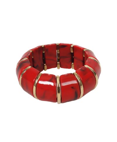 Statement armband met marmer look