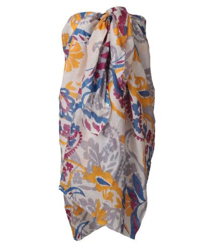 Sarong met paisley-bloemenprint