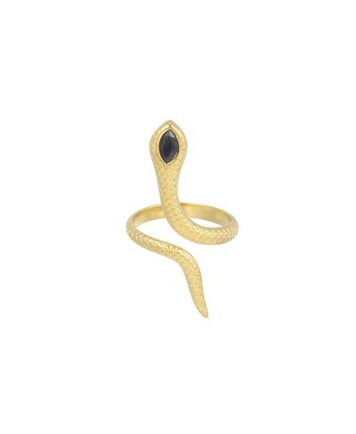Slang ring in goud