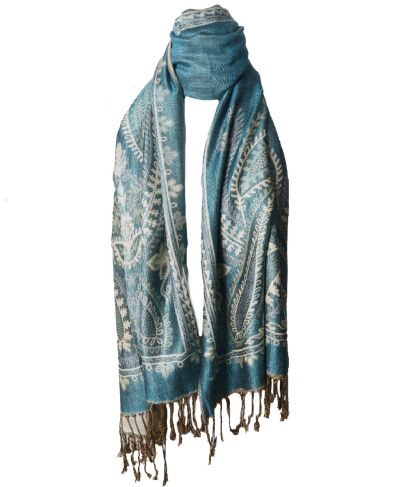 Layla pashmina sjaal met paisley motief