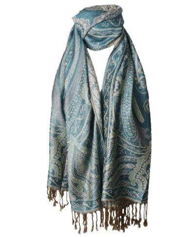 Lieke pashmina sjaal met ornamentpatroon