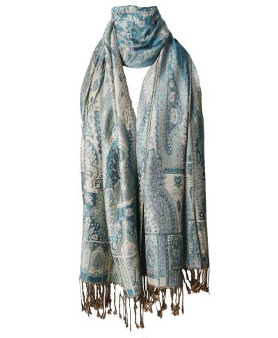 Vera pashmina sjaal met ornamentpatroon
