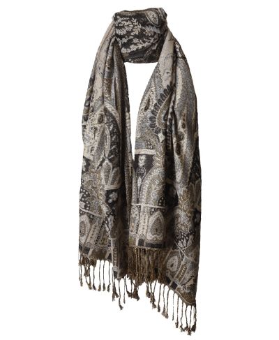 Vera pashmina sjaal met ornamentpatroon