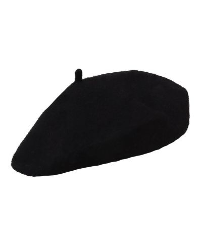Wollen baret in zwart 