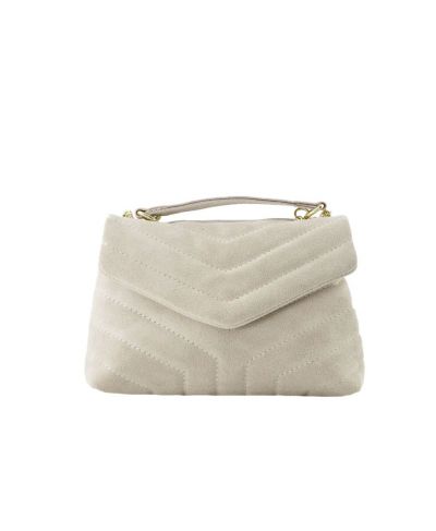 Suede tas in zand