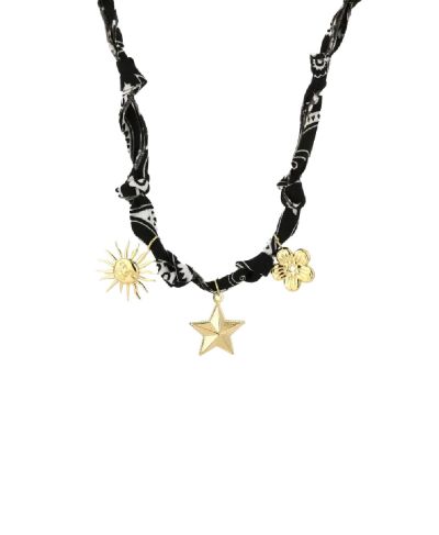 Bandana gevlochten ketting met zonnetje