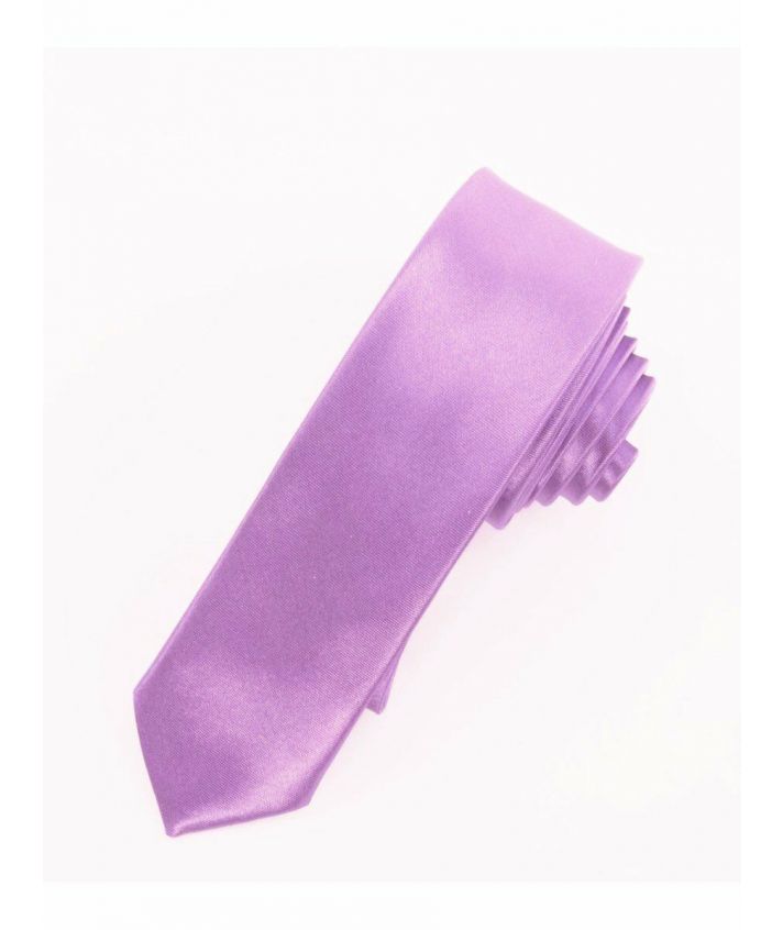 ,,,,Lila trendy extra smalle stropdas in polysatijn.