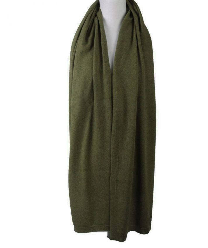 Army green kasjmier-blend sjaal 