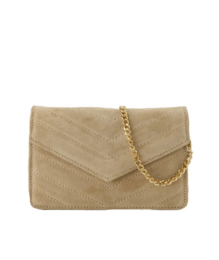 Louise suède cluch/crossbody tas