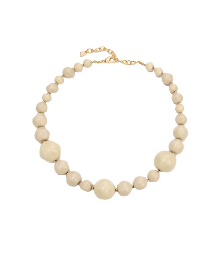 Chloe Kralenketting in lichtbeige