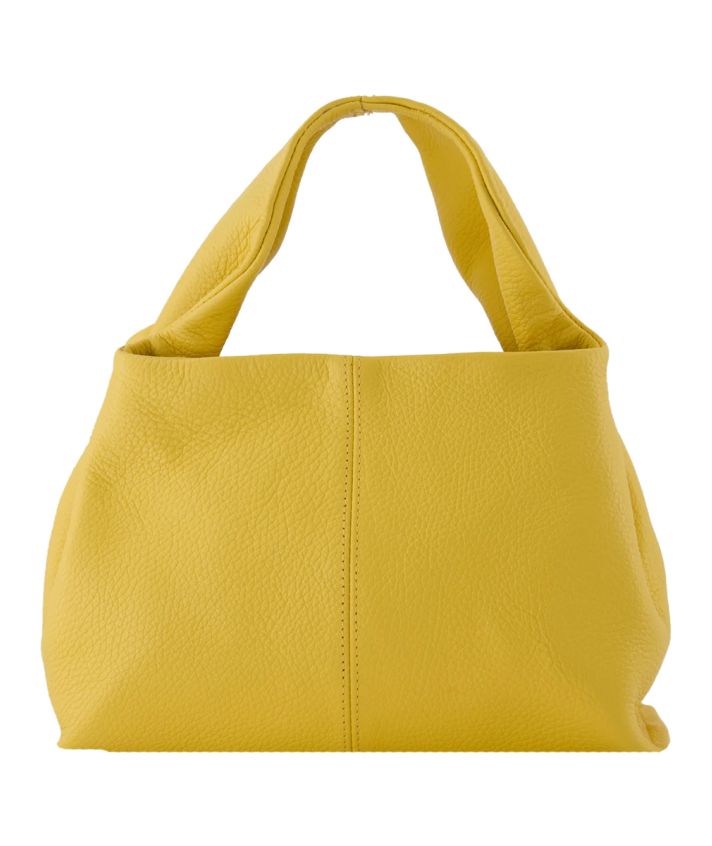 Louise Handtas – Leder in donker botergeel
