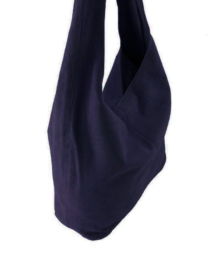 Donkerblauwe shopper met rits