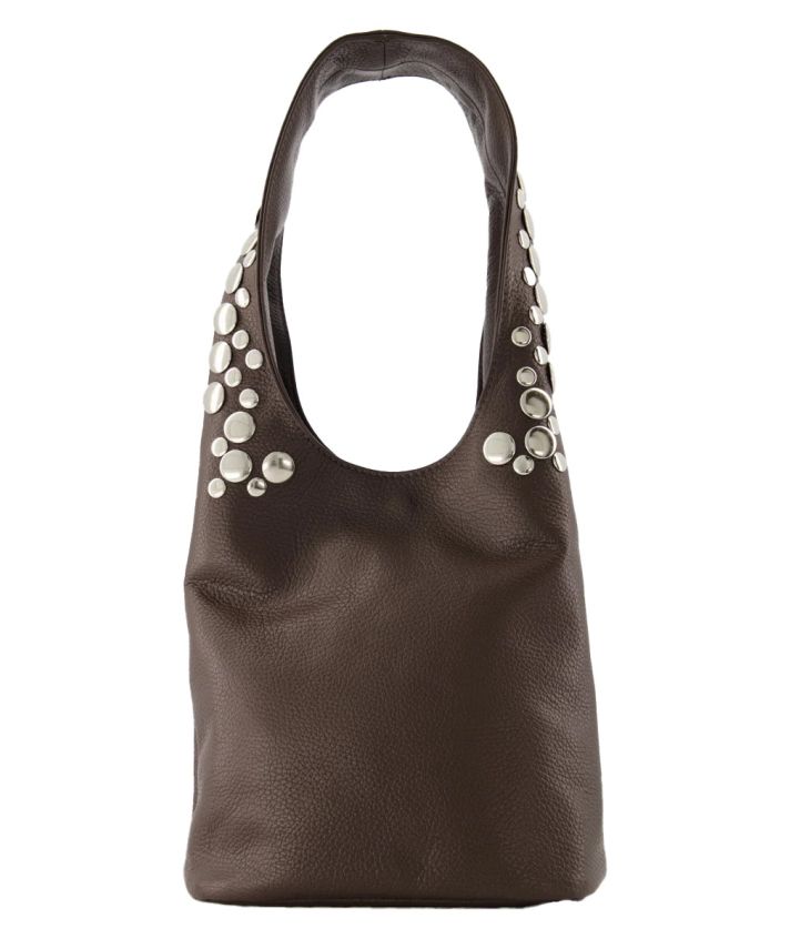 Jackie lederen tas met studs