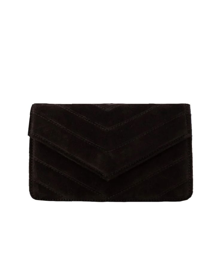 Louise suède cluch/crossbody tas