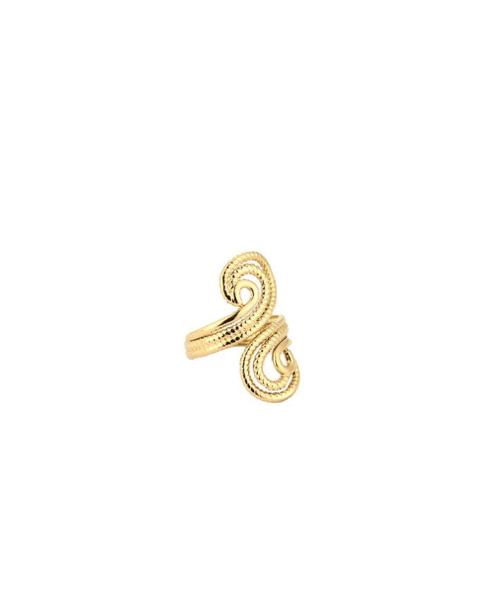 Goudkleurige ornament ring