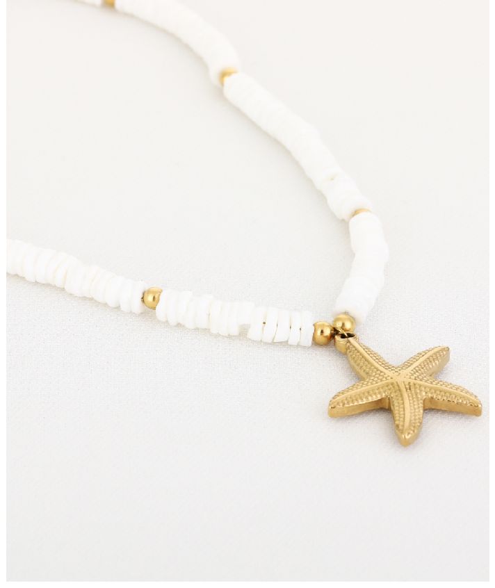 Kralenketting met zeester hanger