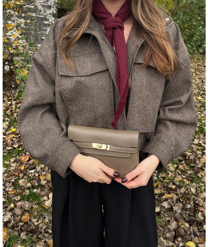 Jolie lederen clutch