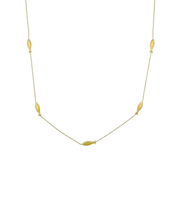 Lange ketting met forels