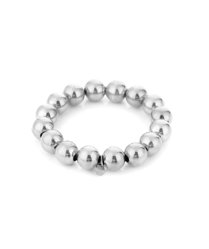 Lauri – Zilveren RVS bolletjes armband