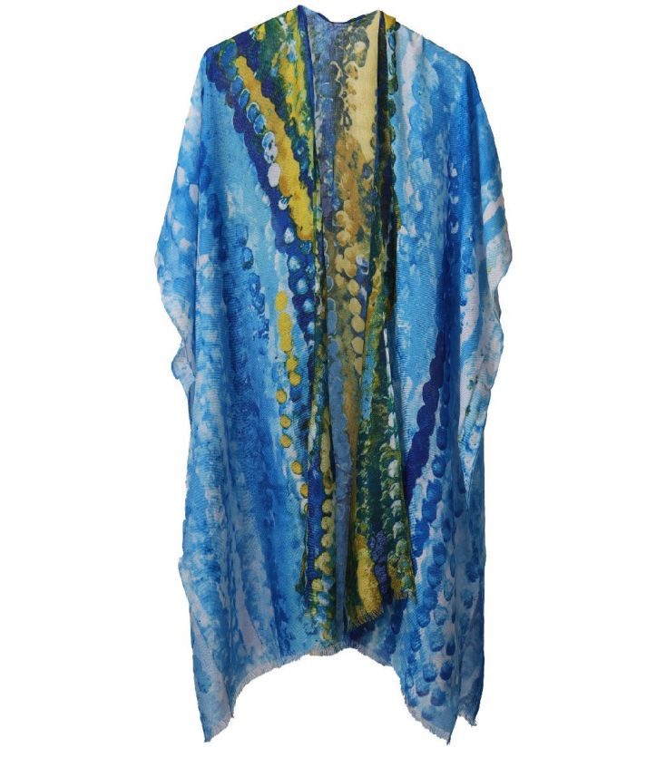 Luchtige 'Mia' kimono in blauw