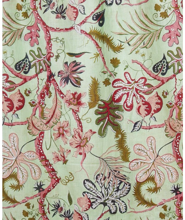 Annika pareo in mintgroen met bloemenprint
