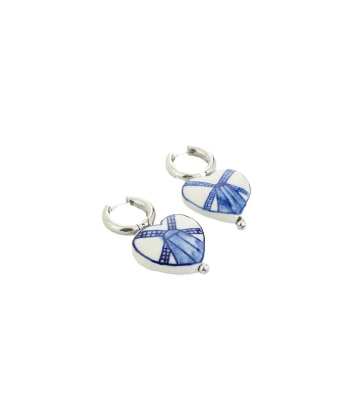 Oorbellen in zilver met Hollands thema