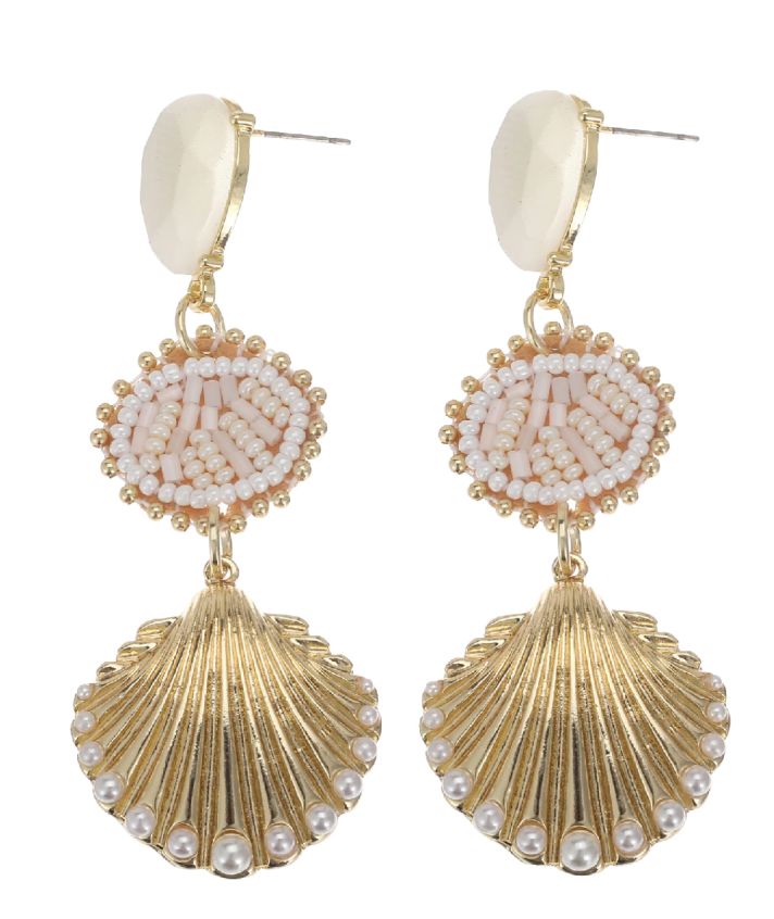 Statement schelpen oorhangers