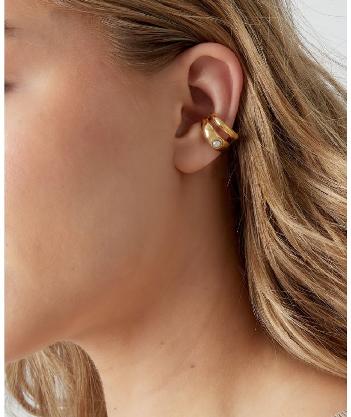 Dubbele ring ear cuff