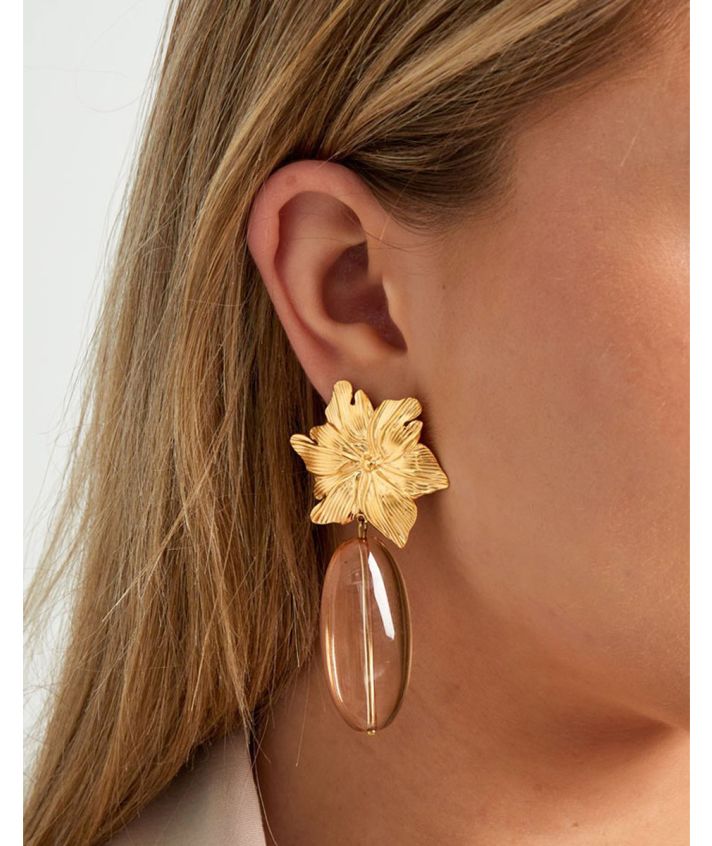 Oorhangers met bloem 