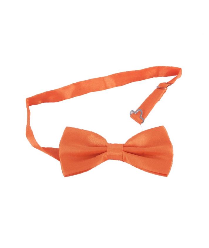 Oranje satijnen vlinderstrik