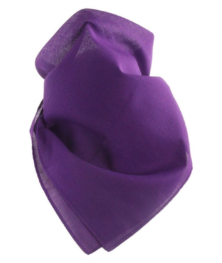 Effen boerenzakdoek / bandana in paars