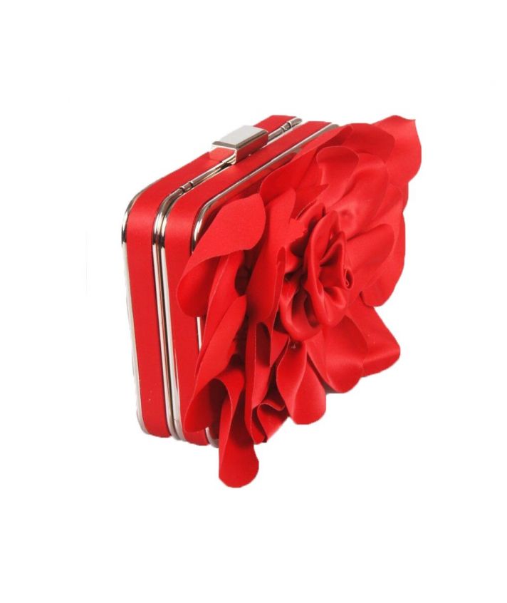 Rode rozen box clutch