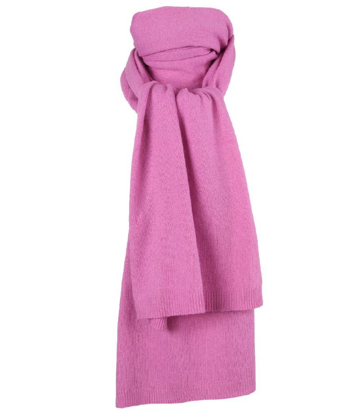 Roze kasjmier-blend sjaal 