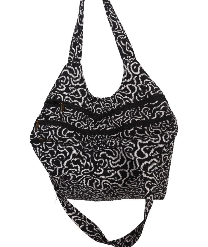 Nola – Gewatteerde shopper in zwart wit