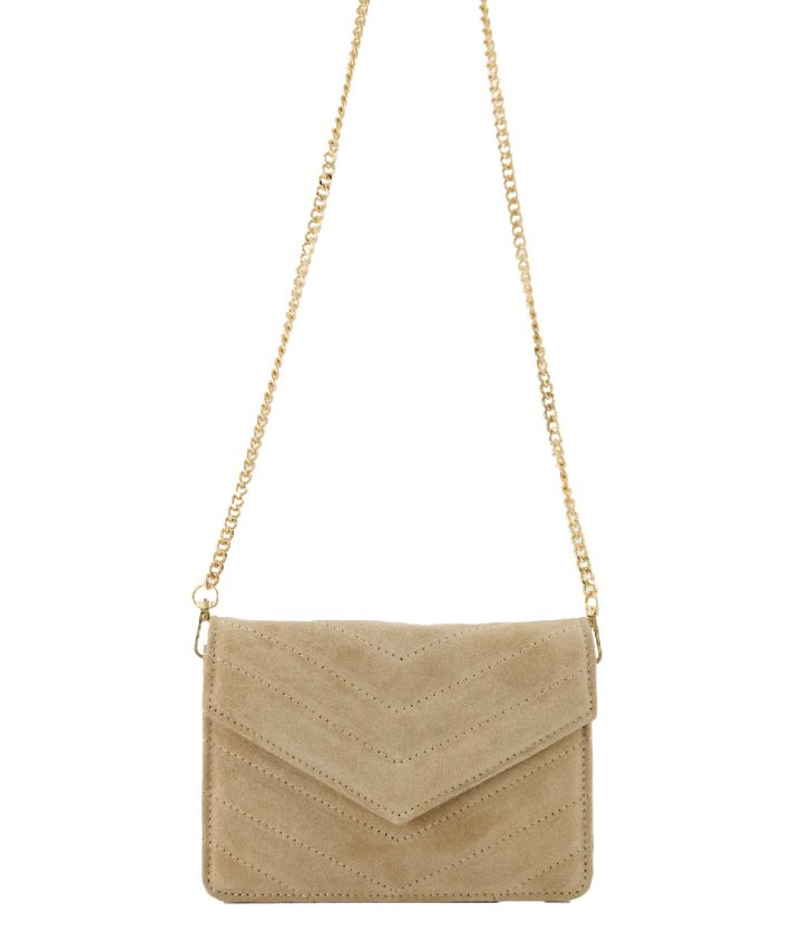 Louise suède cluch/crossbody tas